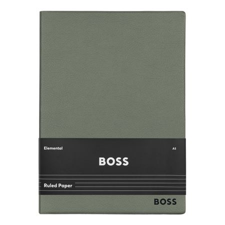 Hugo Boss Notebook A5 Essential Khaki Lined