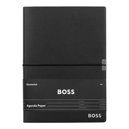 Hugo Boss Notebook A5 Elegance Black Agenda