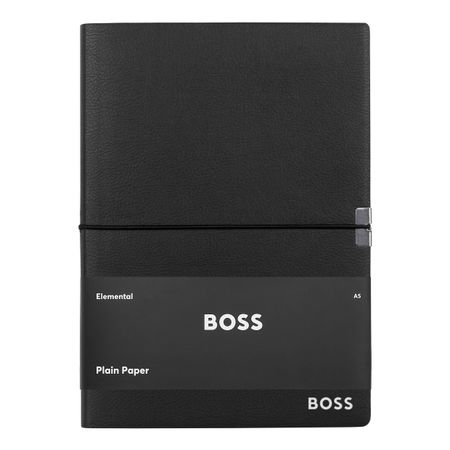 Hugo Boss Notebook A5 Elegance Black Plain