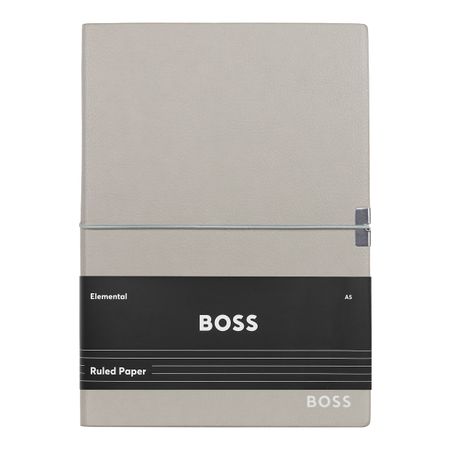 Hugo Boss Notebook A5 Elegance Grey Lined