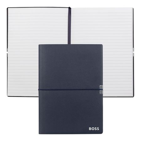 Hugo Boss Notebook A5 Elegance Navy Lined