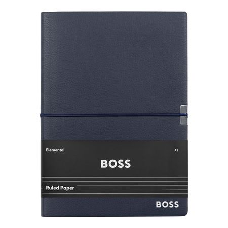 Hugo Boss Notebook A5 Elegance Navy Lined