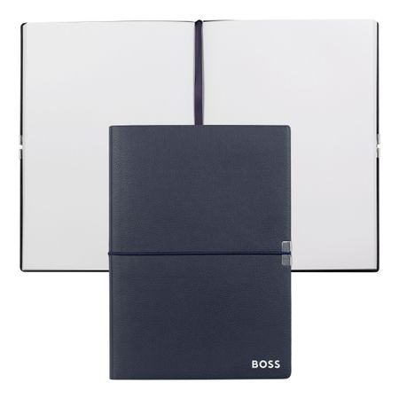 Hugo Boss Notebook A5 Elegance Navy Plain
