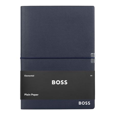 Hugo Boss Notebook A5 Elegance Navy Plain