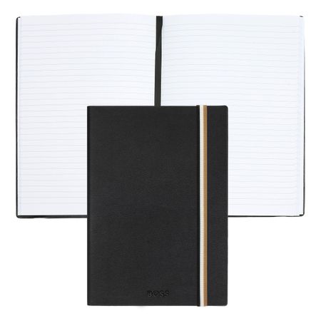 Hugo Boss Notebook A5 Iconic Black Lined