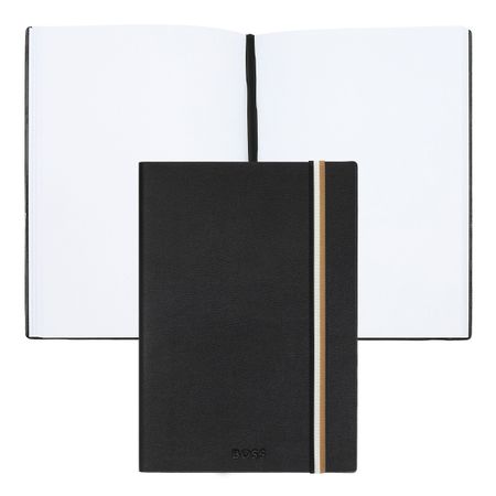 Hugo Boss Notebook A5 Iconic Black Plain