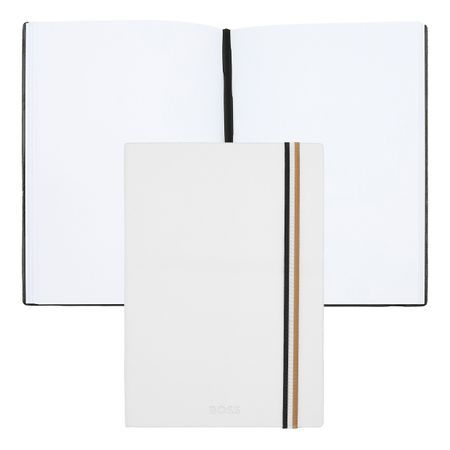 Hugo Boss Notebook A5 Iconic White Plain