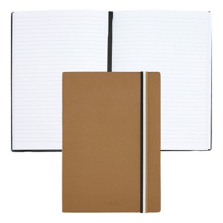 Hugo Boss Notebook A5 Iconic Camel Lined
