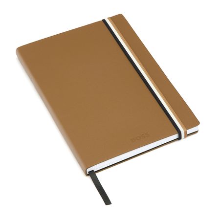 Hugo Boss Notebook A5 Iconic Camel Lined