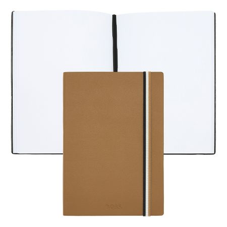 Hugo Boss Notebook A5 Iconic Camel Plain