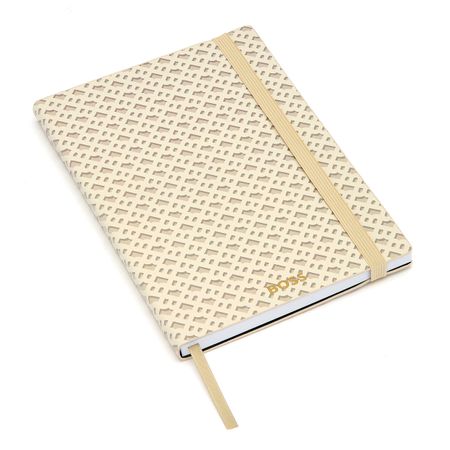 Hugo Boss Notebook A5 Monogram Cream Lined