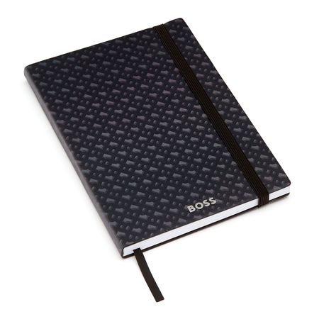 Hugo Boss Notebook A5 Monogram Grey Lined