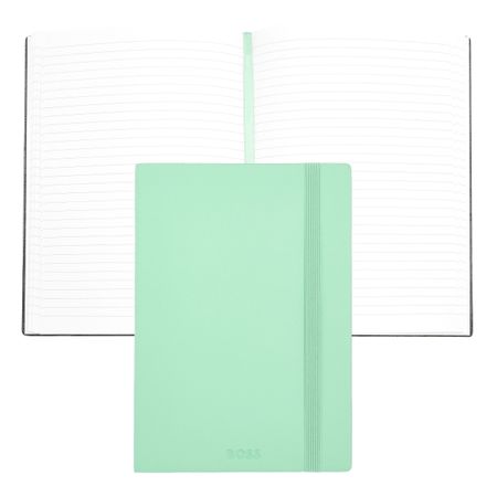 Hugo Boss Notebook A5 Pastel Classic Light Green Lined