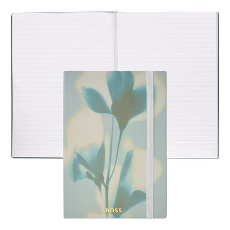 Hugo Boss Notebook A5 Holographic Flower Light Green Lined