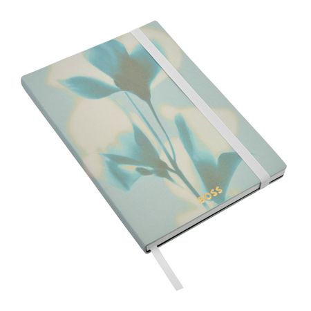 Hugo Boss Notebook A5 Holographic Flower Light Green Lined