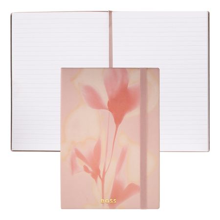 Hugo Boss Notebook A5 Holographic Flower Nude Lined