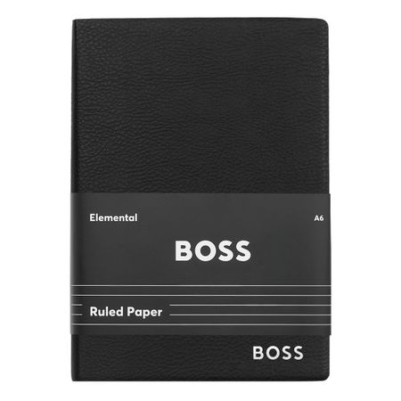 Hugo Boss Notebook A6 Essential Black Lined