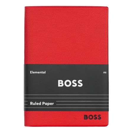 Hugo Boss Notebook A6 Essential Red Lined