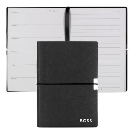 Hugo Boss Notebook A6 Elegance Black Agenda