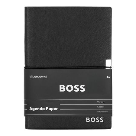 Hugo Boss Notebook A6 Elegance Black Agenda