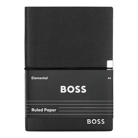 Hugo Boss Notebook A6 Elegance Black Lined