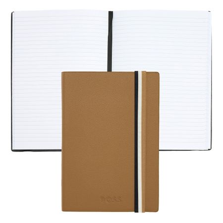 Hugo Boss Notebook A6 Iconic Camel Lined