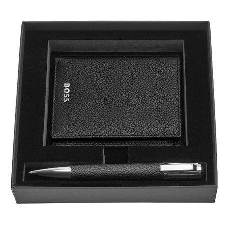 Hugo Boss Set HUGO BOSS Black (ballpoint pen & card holder)
