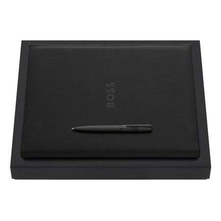 Hugo Boss Set HUGO BOSS Black (ballpoint pen & folder A4)