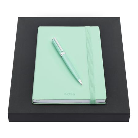 Hugo Boss Set HUGO BOSS Light Green (ballpoint pen & note pad A5)