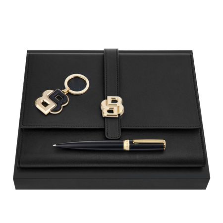 Hugo Boss Set HUGO BOSS Black & Gold (ballpoint pen, folder A5 & key ring)