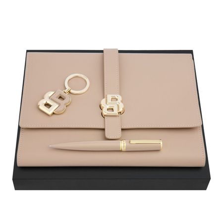 Hugo Boss Set HUGO BOSS Nude (ballpoint pen, folder A5 & key ring)