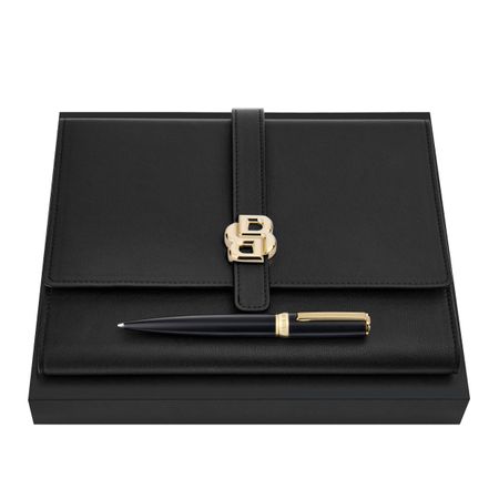 Hugo Boss Set HUGO BOSS Black & Gold (ballpoint pen & folder A5)