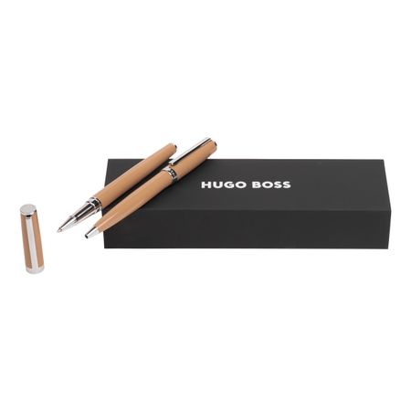 Hugo Boss Set Gear Icon Camel (ballpoint pen & rollerball pen)