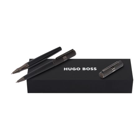 Hugo Boss Set Beam Black (ballpoint pen & rollerball pen)