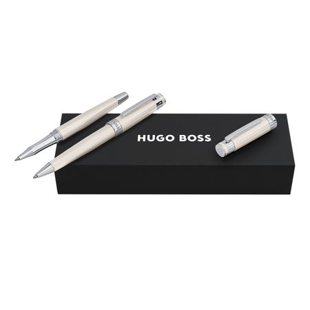 Hugo Boss Set Eclat Silver (ballpoint pen & rollerball pen)