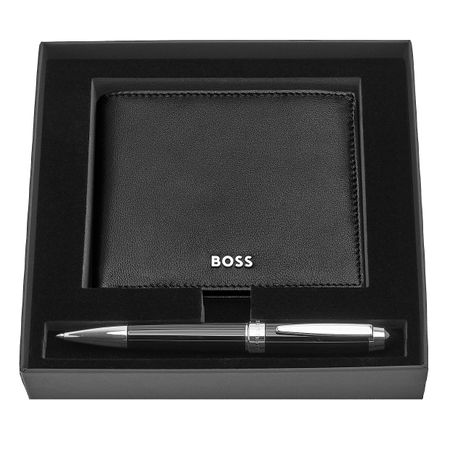 Hugo Boss Set HUGO BOSS Black (ballpoint pen & wallet)