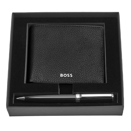 Hugo Boss Set HUGO BOSS Black (ballpoint pen & wallet)