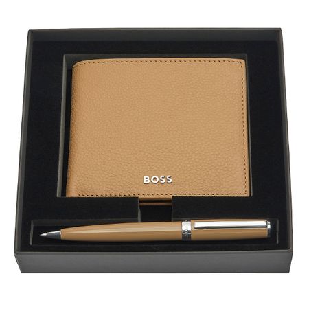 Hugo Boss Set HUGO BOSS Camel (ballpoint pen & wallet)