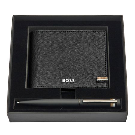 Hugo Boss Set HUGO BOSS Black (ballpoint pen & wallet)