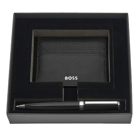 Hugo Boss Set HUGO BOSS Black (ballpoint pen & card holder)