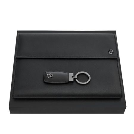 Hugo Boss Set Double B Black & Gun (folder A5 & key ring)