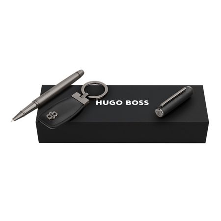 Hugo Boss Set HUGO BOSS Black & Gun (rollerball pen & key ring)