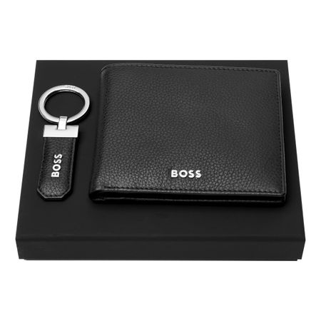 Hugo Boss Set Classic Grained Black (key ring & wallet)