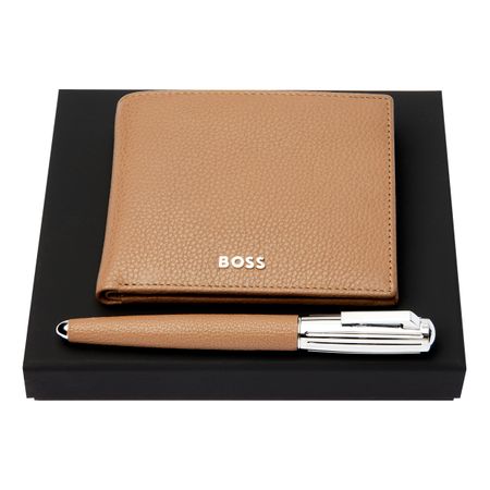 Hugo Boss Set HUGO BOSS Camel (fountain pen & money wallet)