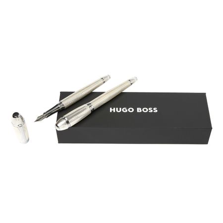 Hugo Boss Set Arc Futurist Silver (rollerball pen & fountain pen)