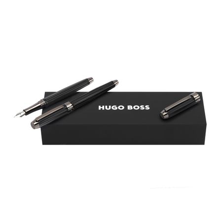 Hugo Boss Set Beam Black (rollerball pen & fountain pen)