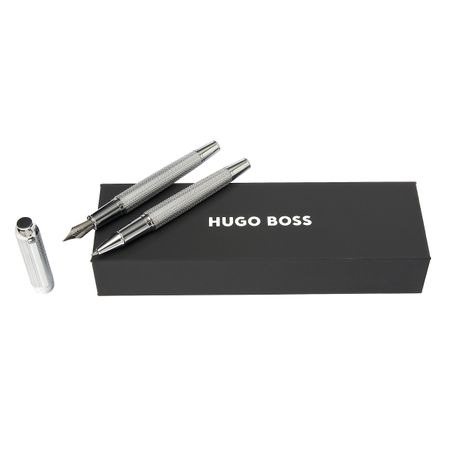 Hugo Boss Set Elemental Silver (rollerball pen & fountain pen)