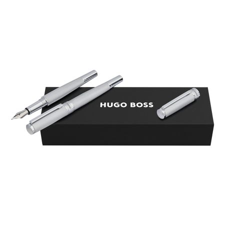Hugo Boss Set Totem Chrome (rollerball pen & fountain pen)