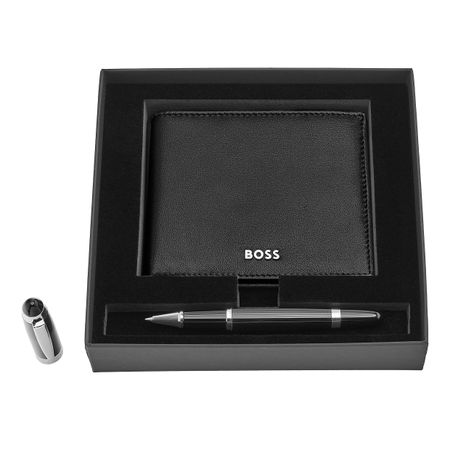 Hugo Boss Set HUGO BOSS Black (rollerball pen & wallet)