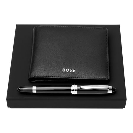 Hugo Boss Set HUGO BOSS Black (rollerball pen & wallet)